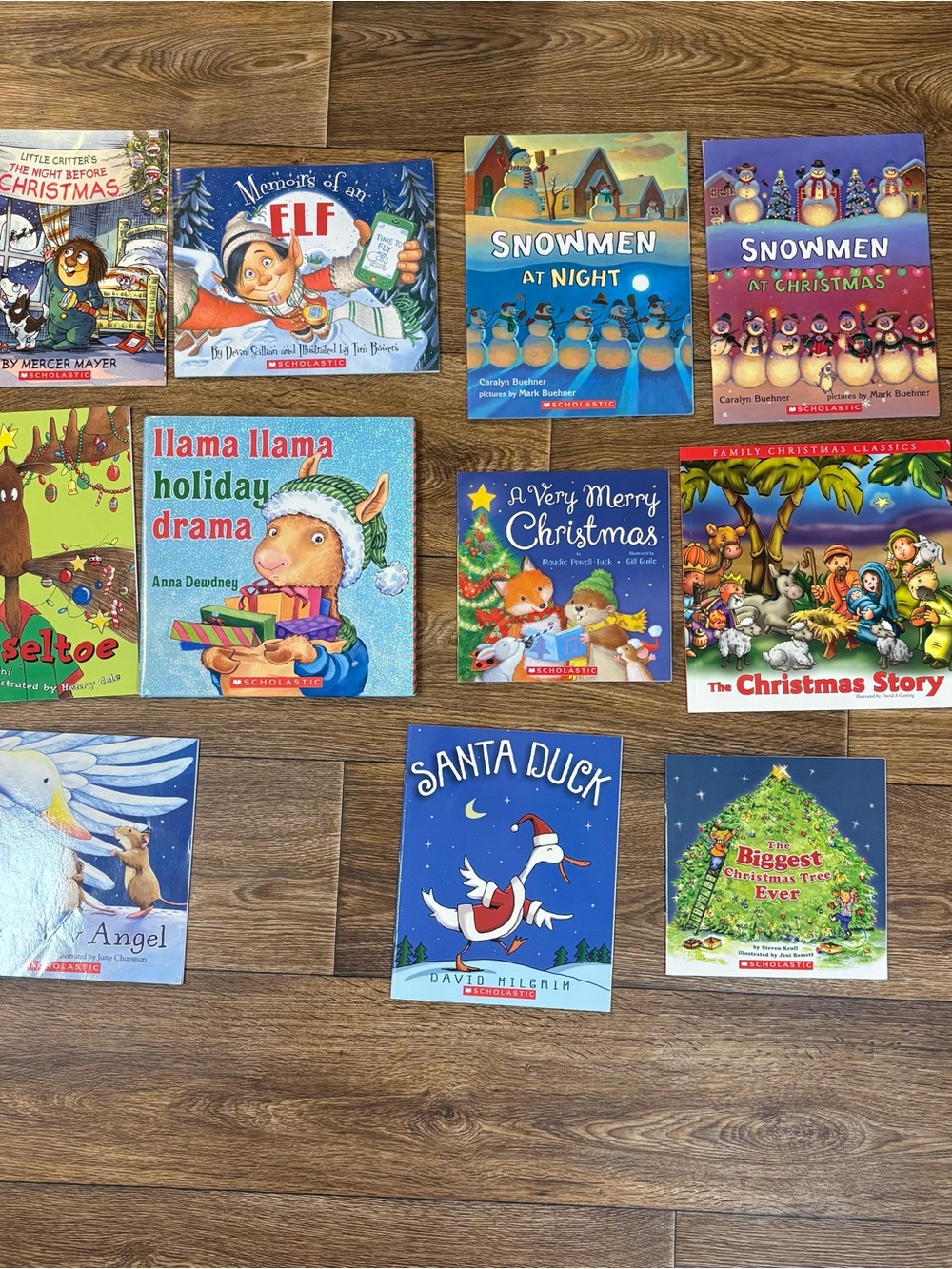 11 Kids Christmas Picture Books Lot Vintage Scholastic Holiday Stories